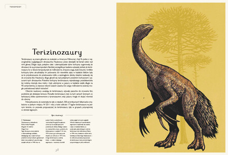 Strony książki Dinozaurium